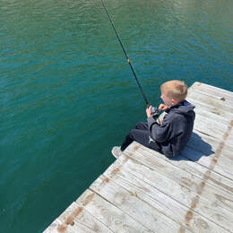 Private dock fishing