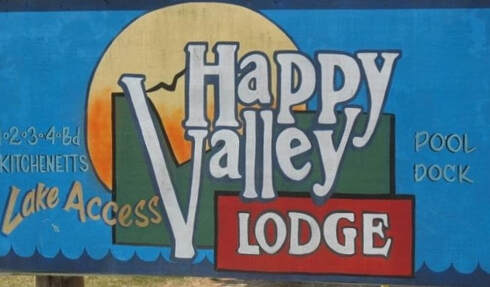 Happy Valley Lodge signage